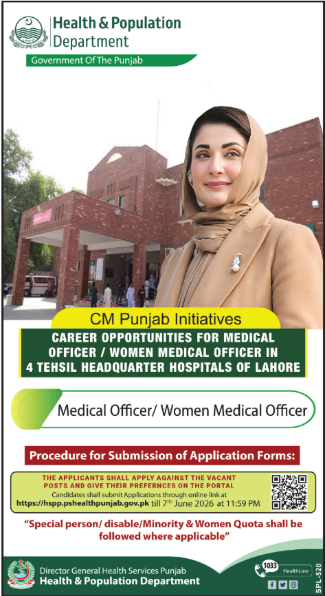 Health And Population Department Punjab Jobs 2026